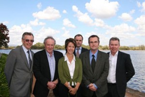 Professor John Langford, Emeritus Professor Peter G Flood, Jane Coram, Professor Chris Moran, Professor Craig Simmons, Associate Professor David Laurence